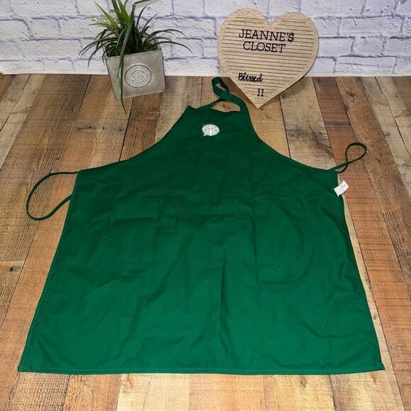 STARBUCKS Coffee Barista Green Apron Employee Uniform. - Picture 2 of 6